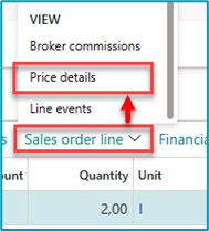 Prijsdetails op je verkooporderregel in Dynamics 365 Finance & Operations 2